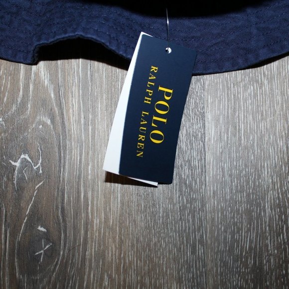 NWT MEN'S POLO RALPH LAUREN DENIM LOGO BUCKET HAT - Picture 5 of 6